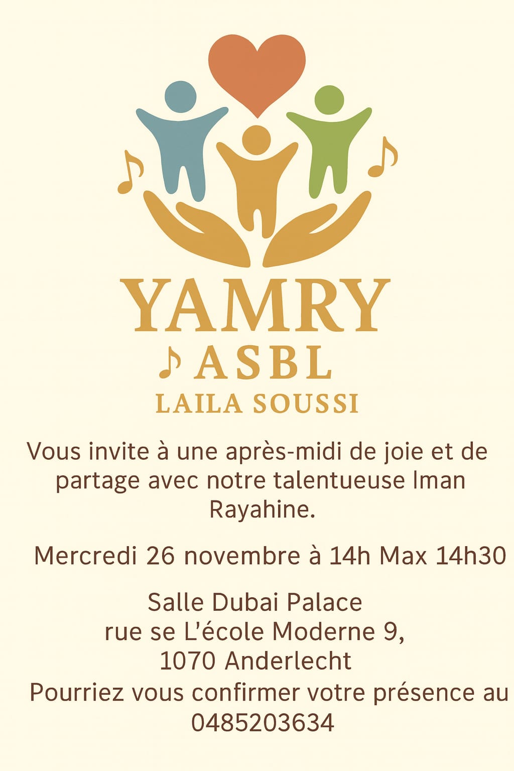 Après-midi avec Iman Rayahine – Yamry ASBL